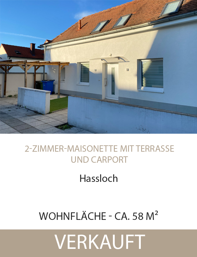 Hassloch 2-Zimmer mit Carport