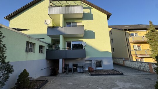 Hausrückseite mit Hof